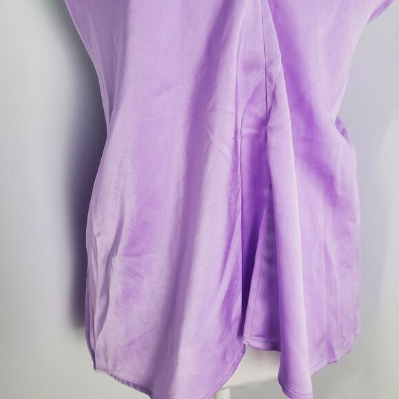 Vici Purple Satin Halter Top Size Small - Picture 5 of 7